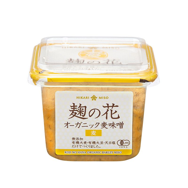 麹の花 オーガニック 麦味噌 400g (×1個)