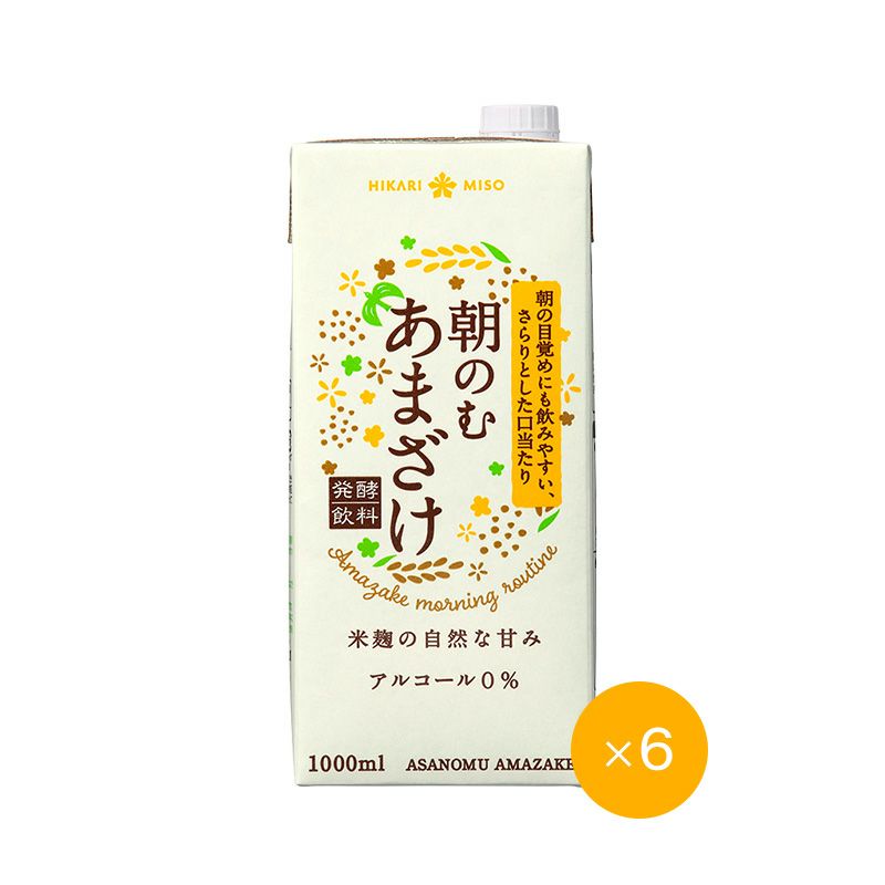 朝のむ あまざけ 1000ml (×6本)