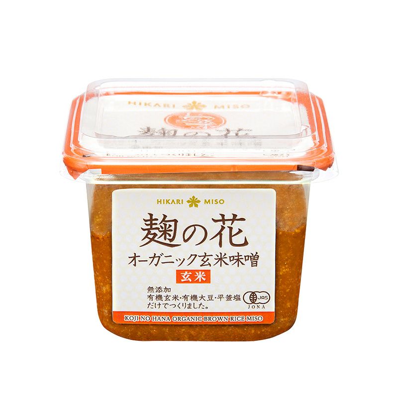 麹の花 オーガニック 玄米味噌 400g (×1個)